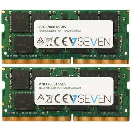 V7 MEMORIA RAM 2X8GB KIT DDR4 2133MHZ CL15 SO DIMM PC4-17000 1.2V