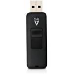 V7 4GB FLASH DRIVE USB 2.0 NEGRO CONECTOR RETRACTIL RTL