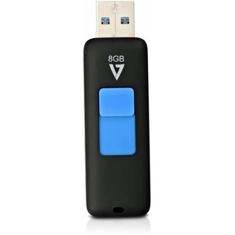 V7 8GB FLASH DRIVE USB 3.0 NEGRO CONECTOR RETRACTIL RTL