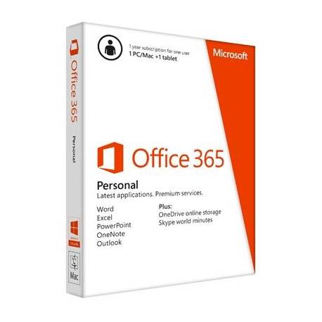 Microsoft OFFICE 365 PERSONAL 32/64 ALL 1AÑO ONLINE EUROZONA C2R NR