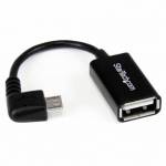StarTech ANGULO RECA MICRO USB MACHO TO USB HEMBRA OTG HOST CABLE - 5"