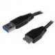 StarTech 0.5M SLIM USB 3.0 MICRO B CABLE USB 3.0 A A MICRO B MACHO/MACHO - THIN