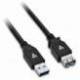 V7 USB3.0A TO A EXT CABLE 2M NEGRO
