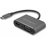 StarTech ADAPTADOR USB-C A VGA HDMI 2 EN 1 4K 30HZ GRIS