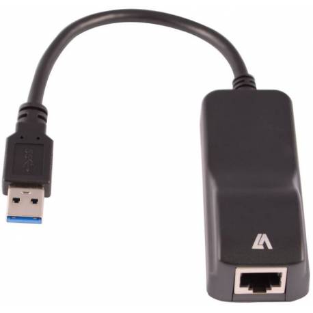 V7 USB 3-ADAPTADOR ETHERNET-BLK USB 3 M - 1GB LAN ADAPTADOR RJ45 F