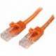 StarTech 0.5M NARANJA CAT5E CABLE SIN ENGANCHE ETHERNET UTP
