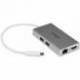StarTech USB-C MULTIPORT ADAPTADOR 4K HDMI GBE USB 3.0 PLATA