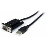 StarTech CABLE 1M ADAPTADOR USB A MODEM NULO NULL DB9 RS232 DCE FTDI