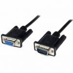 StarTech 1M NEGRO DB9 RS232 SERIAL NULL MODEM CABLE DB9F-DB9M