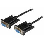 StarTech 1M HEMBRA A HEMBRA RS232 SERIAL NULL MODEM CABLE NEGRO