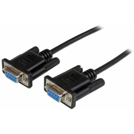 StarTech 2M HEMBRA A HEMBRA RS232 SERIAL NULL MODEM CABLE NEGRO