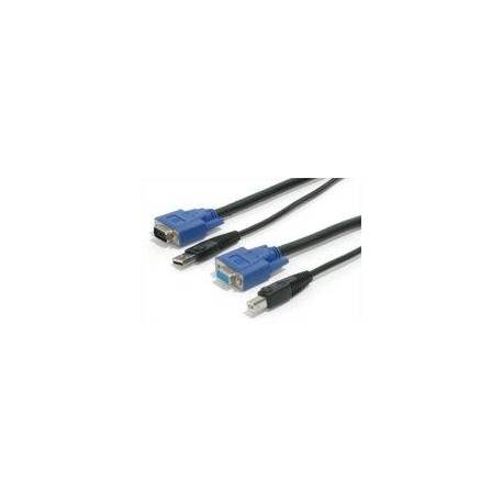 StarTech CABLE KVM 1 8M 2 EN 1 VGA USB SWITCH CABLE