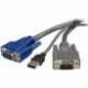StarTech CABLE KVM 1 8M 2 EN 1 VGA USB ULTRA DELGADO