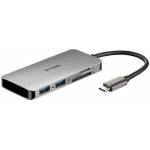 D-Link HUB 6-EN-1 USB-C CON HDMI LECTOR DE TARJETAS SALIDA DE CORRIENTE