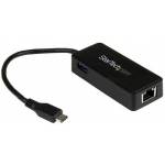 StarTech USB-C A GIGABIT ADAPTADOR CON EXTRA USB PORT