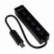 StarTech 4 PUERTOS EXTERNAL MINI USB 3 HUB CON CABLE INTEGRADO