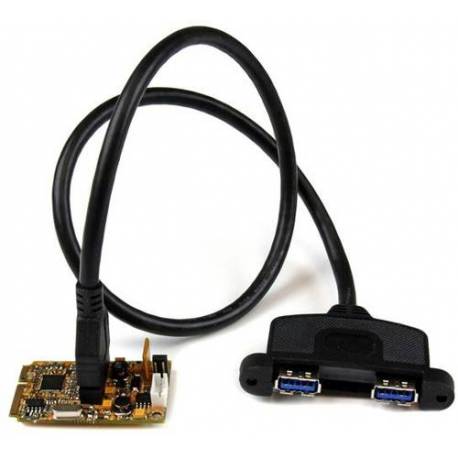 StarTech 2 PUERTOS MINI PCIE USB 3 TARJETA ADAPTADORA CON DUAL PROFILE