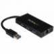 StarTech 3 PUERTOS USB 3.0 HUB CON GBE ADAPTADOR NIC - ALUMINIO CON CABLE