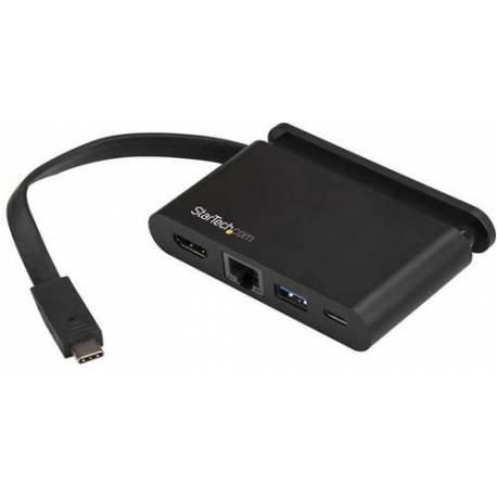 StarTech BASE DE CONEXIÓN USB-C A HDMI 4K RJ-45 USB-A