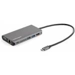 StarTech ADAPTADOR USB-C MULTIPORT 100W SALIDA DE CORRIENTE HDMI VGA LECTOR DE TARJETAS 30CM CABLE