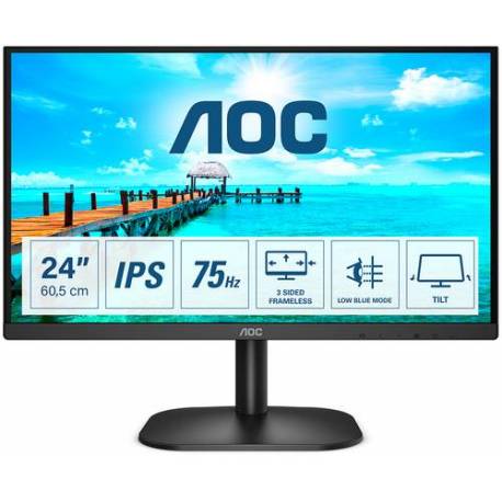 Aoc MONITOR 23.8" LCD 1920x1080 16:9 4MS 24B2XD 1000:1 VGA/DVI