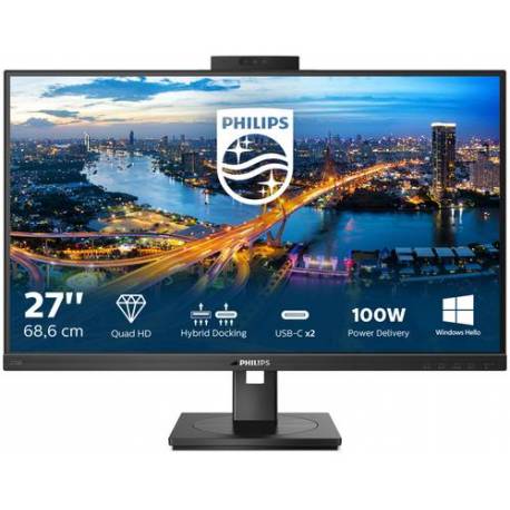 Philips MONITOR 27" LED 2560X1440 16:9 2K 276B1JH HDMI DISPLAYPORT WEBCAM USBC