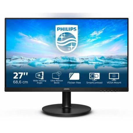 Philips MONITOR 27" LCD 1920x1080 16:9 4MS 271V8L/00 1000:1 VGA/HDMI